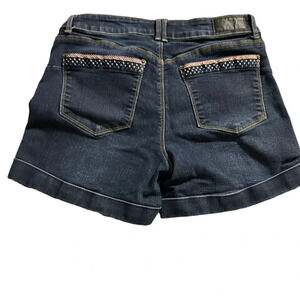 THORN denim shorts women's size 10, with USA flag accents